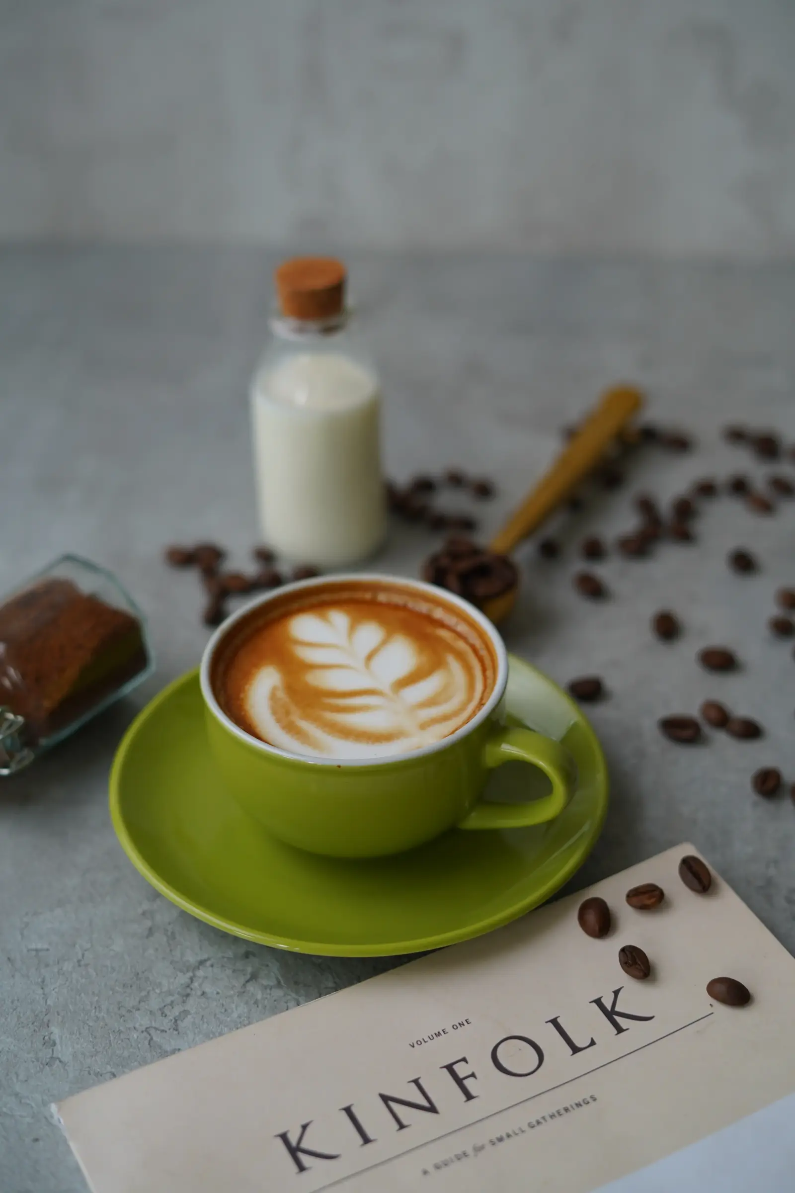 Hot coffee latte