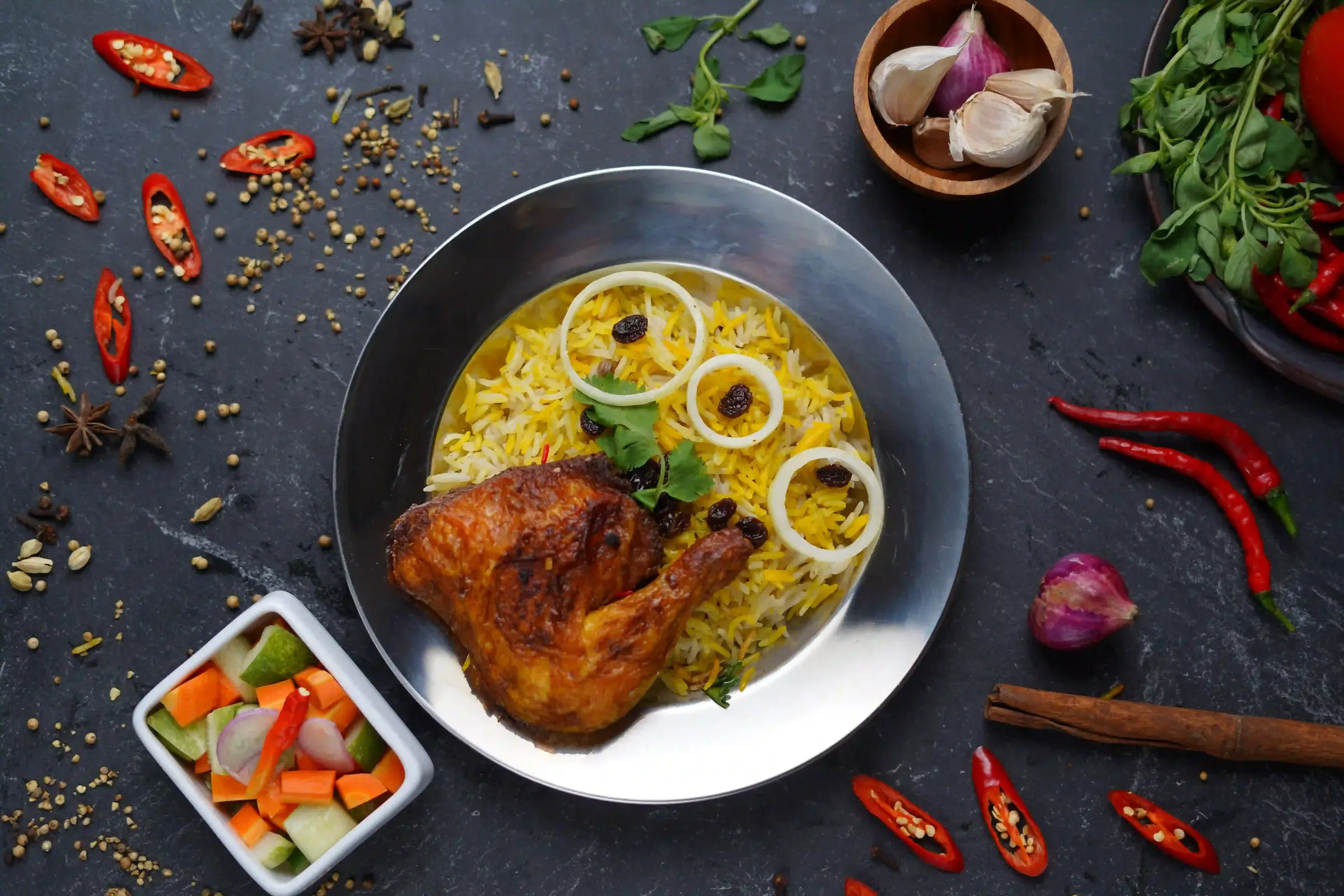 Lamb and chicken mandhi